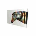 Fondo 20 x 30 in. Colorful Zebra-Print on Canvas FO2789138
